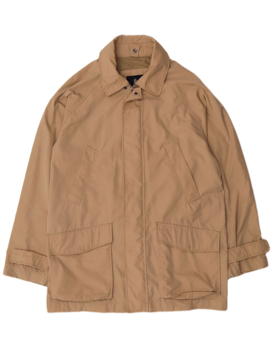 MARINA YACHTING Mens Overcoat IT 52 XL Beige Polyester