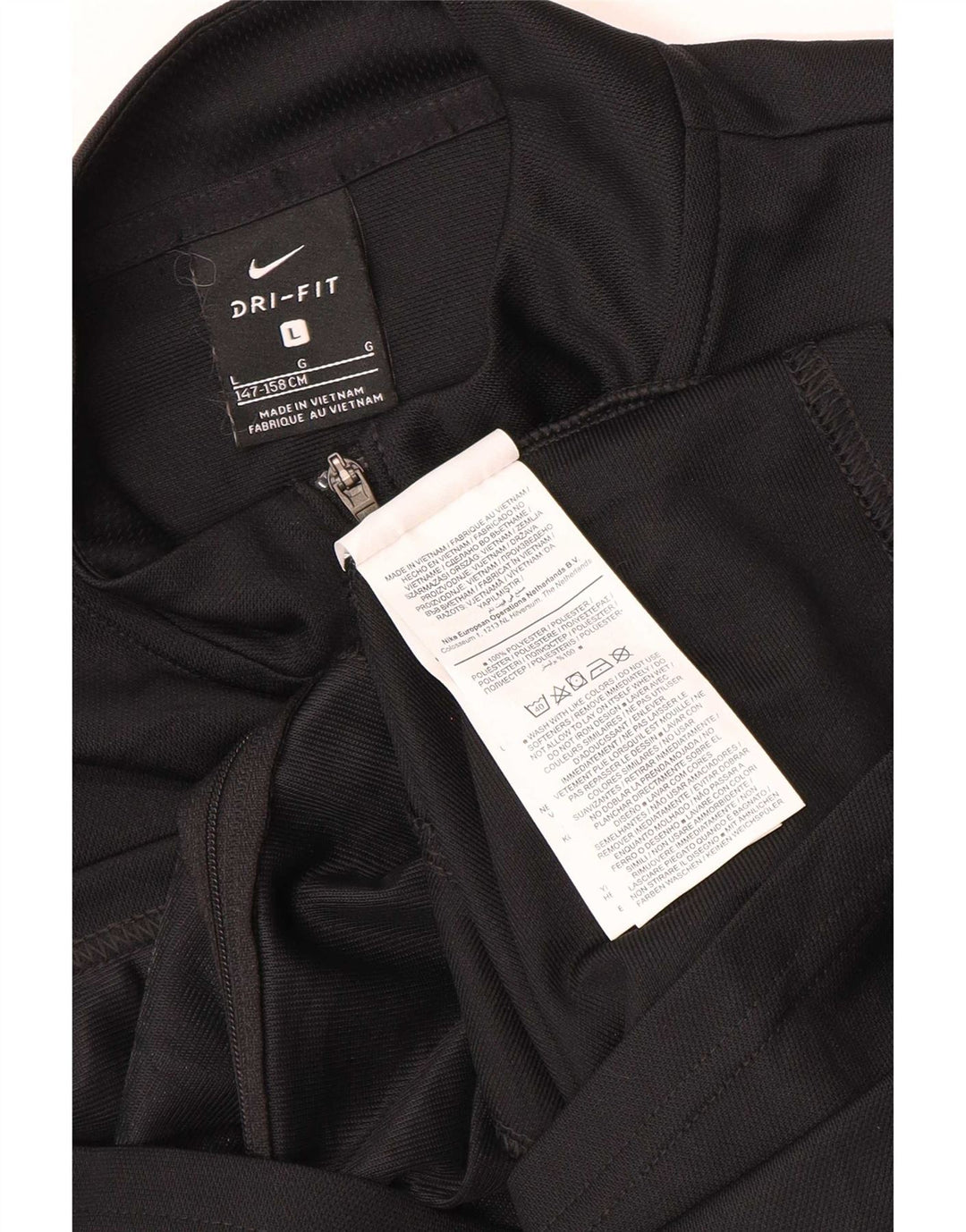 Nike Garçons Dri Fit Survêtement Top Veste 12-13 ans Grand Noir Polyester