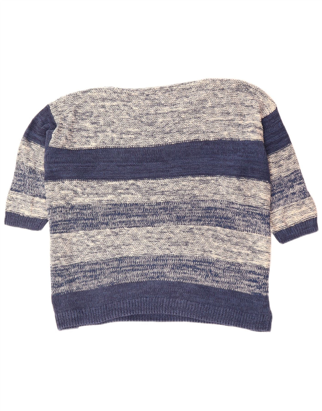 CHAPS Pull à manches 3/4 et col bateau pour femme UK 22 3XL Gris rayé