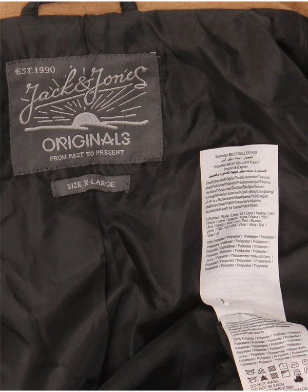 Jack & Jones Manteau Homme UK 42 XL Laine Marron