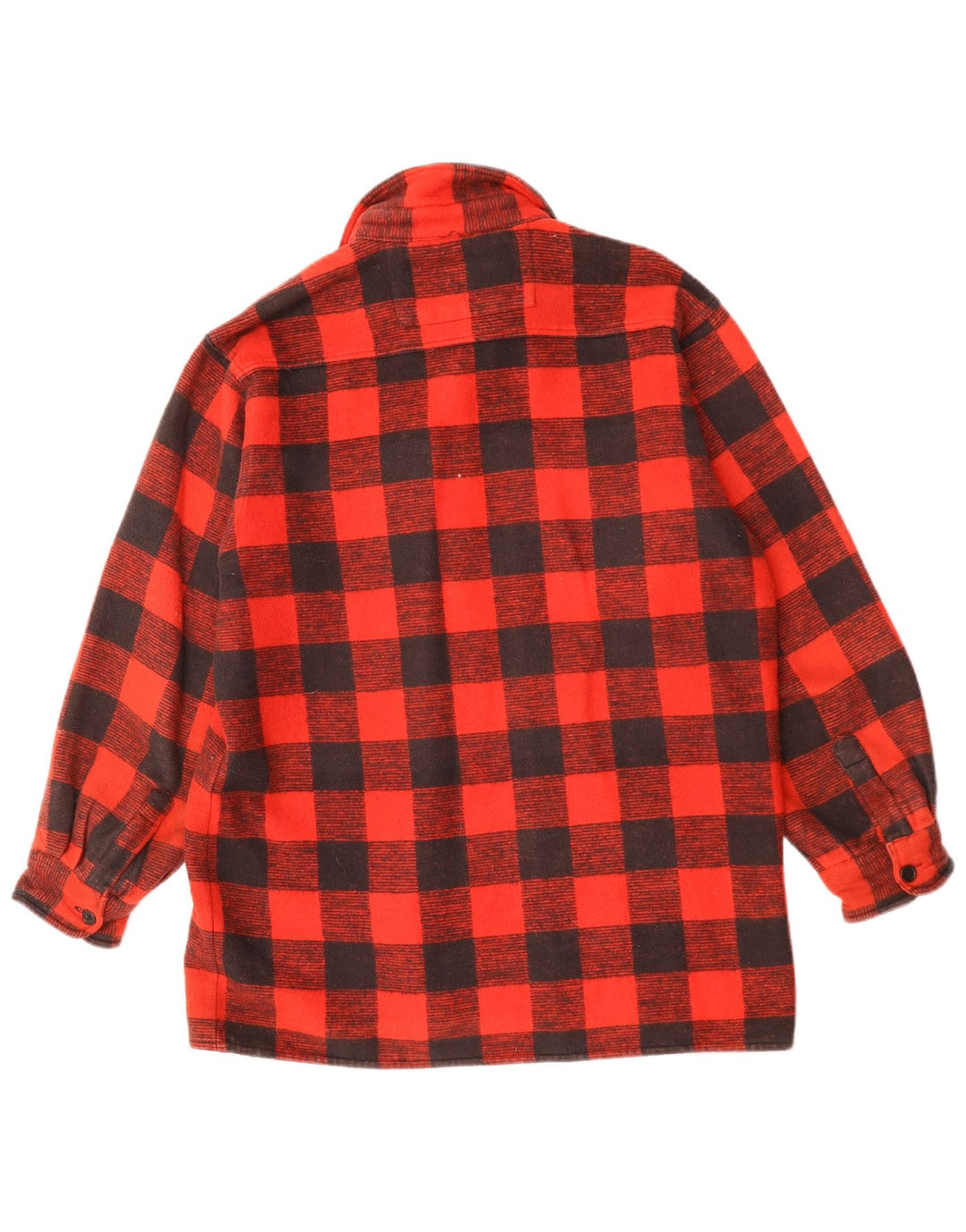 Chemise en flanelle de bûcheron CANADIAN pour hommes, grand coton à carreaux rouges