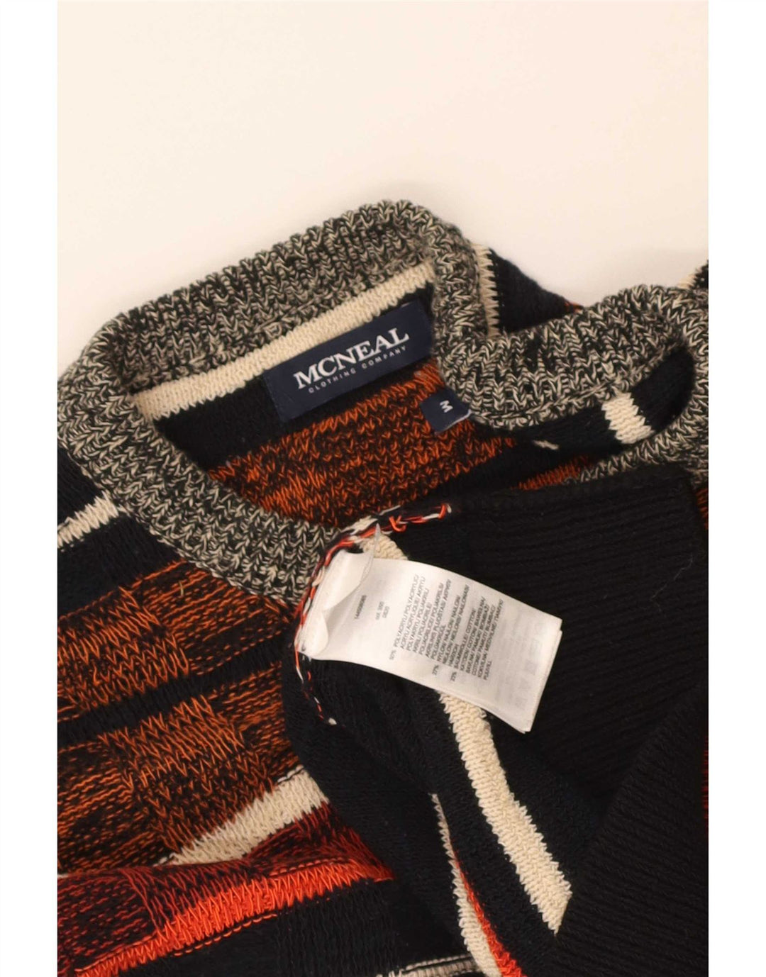 McNeal Pull col rond homme rayé multicolore moyen