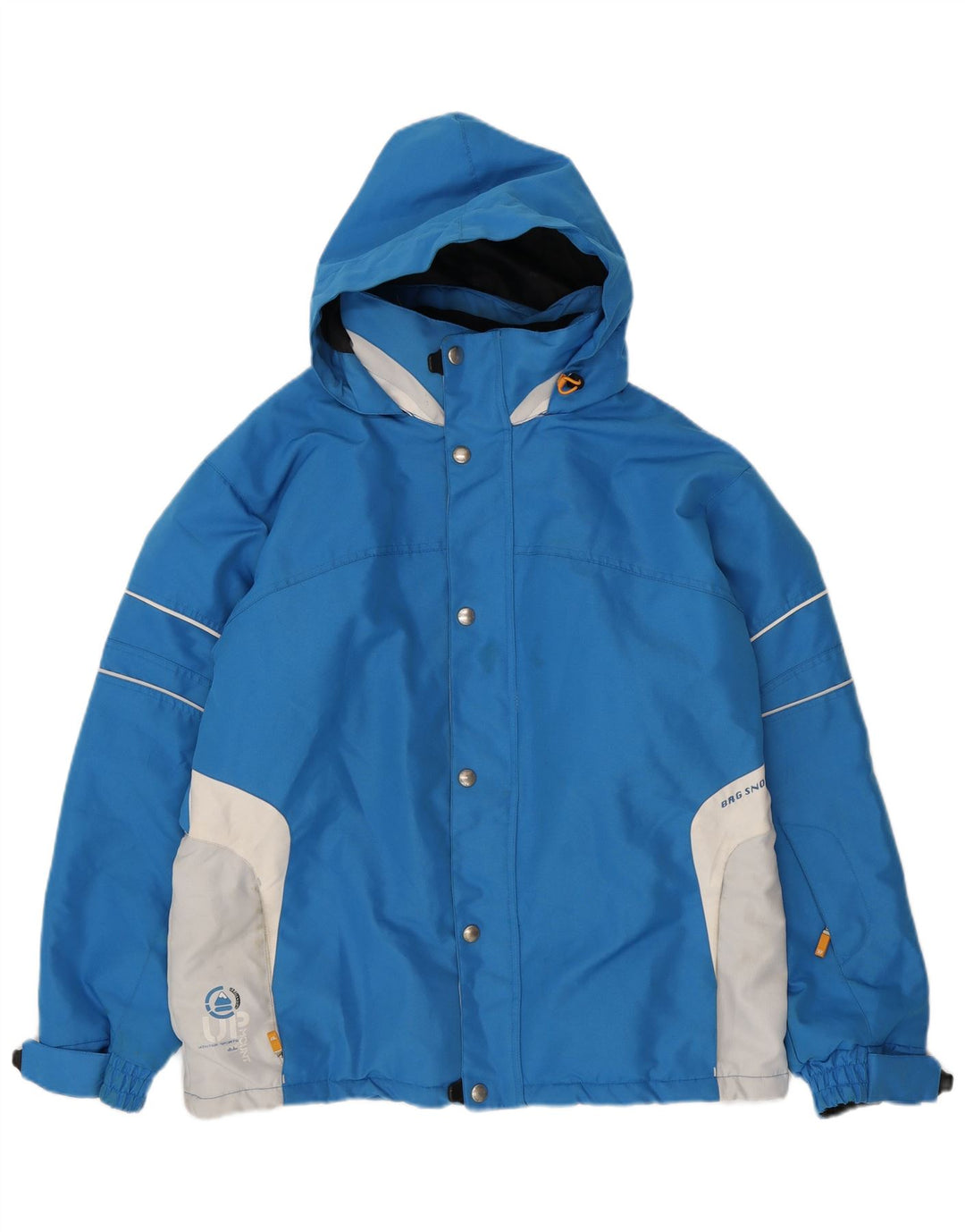 BRUGI Veste coupe-vent à capuche pour homme UK 38 Bleu moyen Colourblock