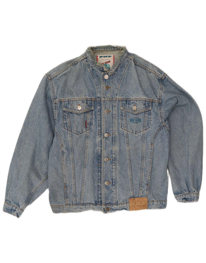 veste en denim homme vintage UK 36 Petit Bleu