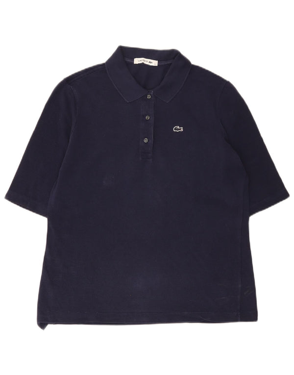 Lacoste Polo Femme Taille 42 Grand Coton Bleu Marine