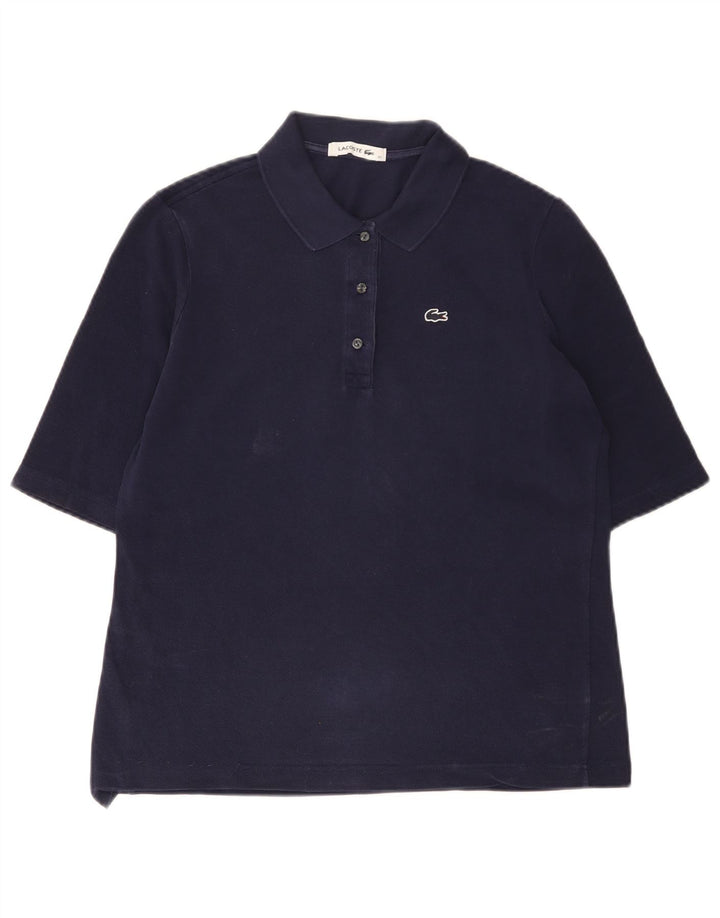Lacoste Polo Femme Taille 42 Grand Coton Bleu Marine