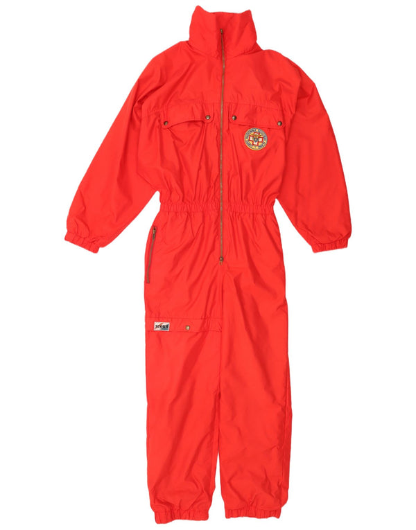 combinaison de ski homme vintage grand polyamide rouge