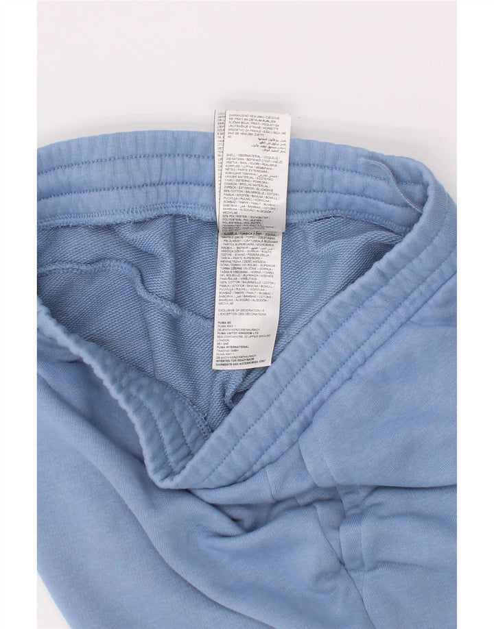Puma Short de Sport Garçon 13-14 Ans Bleu Coton