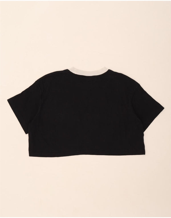 Nike T-shirt court surdimensionné pour femme UK 14 Noir moyen