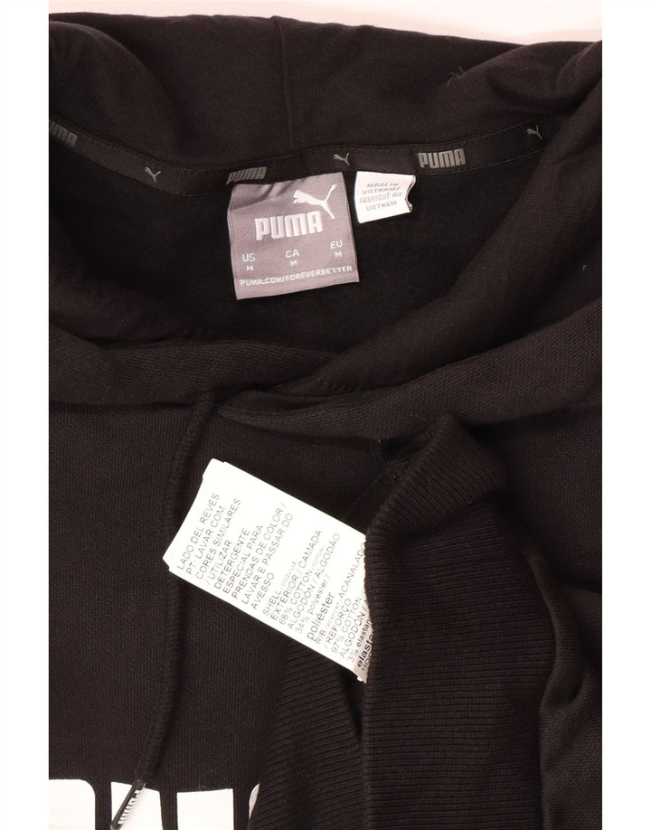 PUMA Sweat à Capuche Graphique Homme Noir Moyen Coton