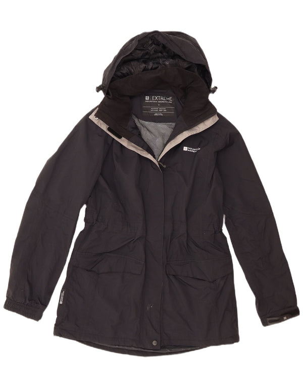 Mountain Warehouse Veste de pluie à capuche pour femme UK 14 Large Noir Nylon