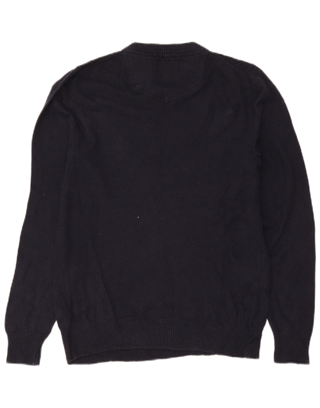 Fat Face Pull col V pour homme en coton bleu marine Taille S