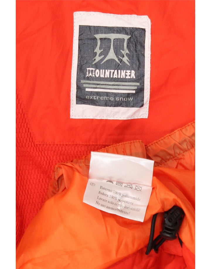 veste de ski femme vintage UK 16 Grand Red Colourblock Polyamide