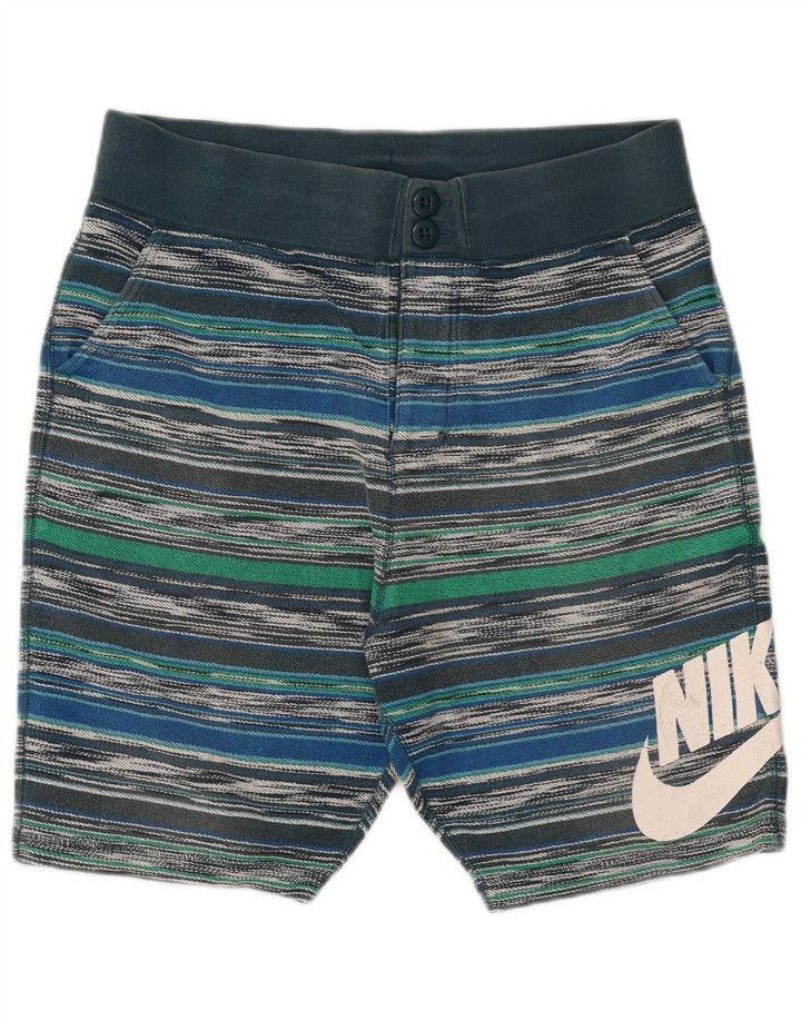Nike Short de sport pour homme en coton rayé multicolore