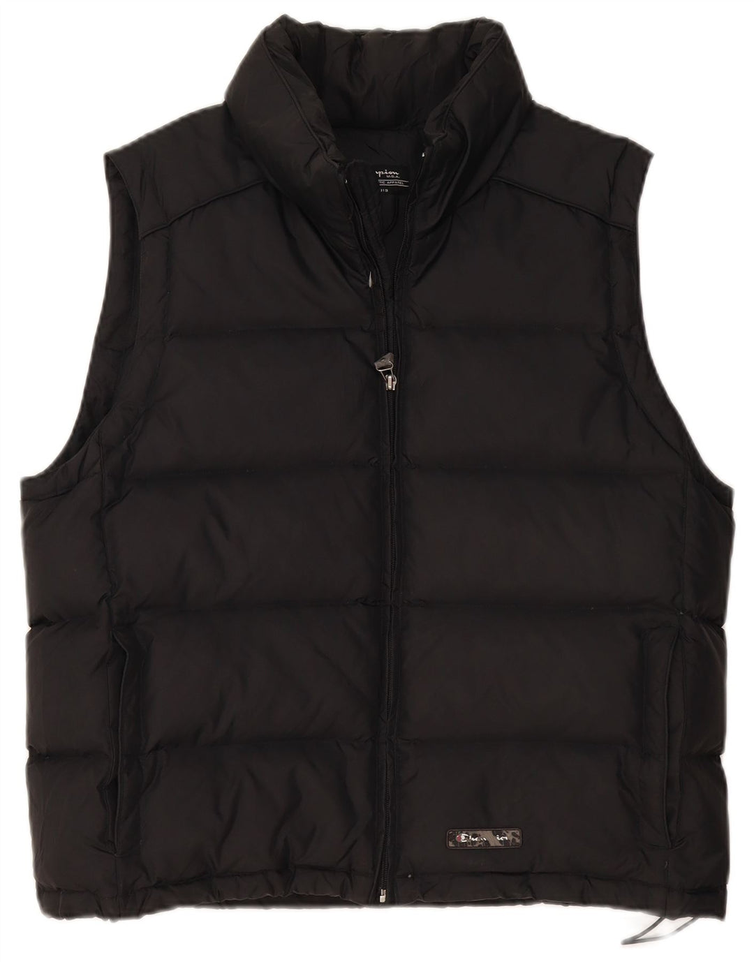 Champion Gilet Rembourré Homme Large Noir Polyamide