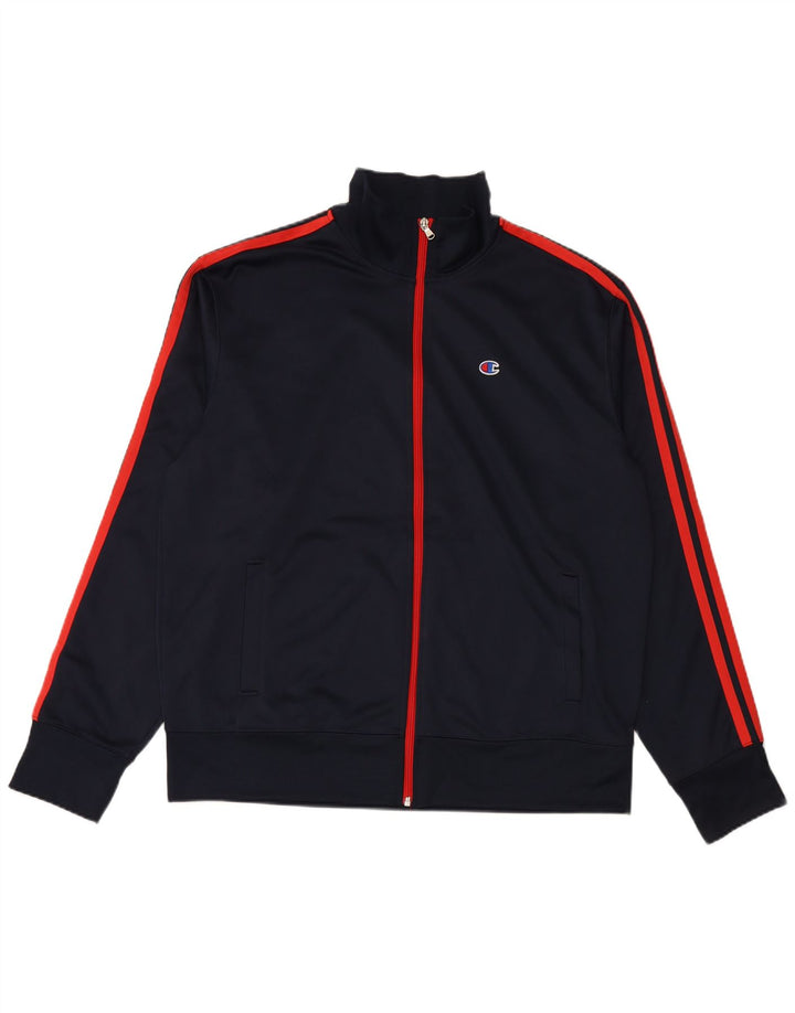 CHAMPION Veste de Survêtement Homme XL Bleu Marine Colorblock Polyester