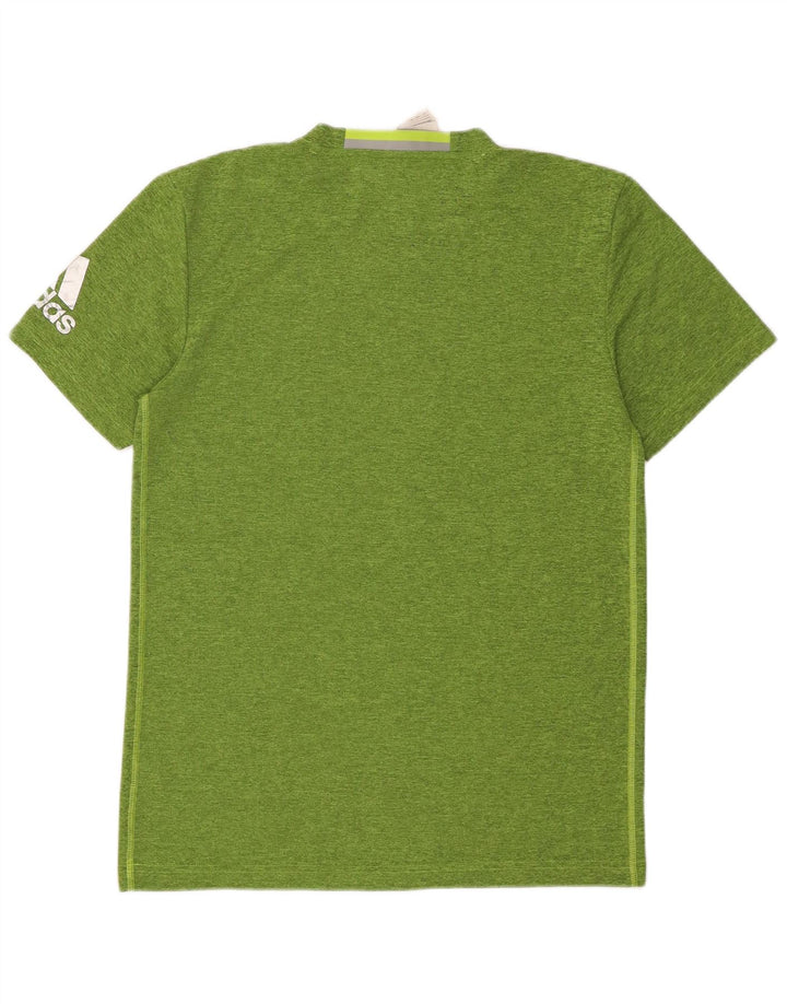 Adidas T-Shirt Homme Top Vert Moyen Moucheté Polyester