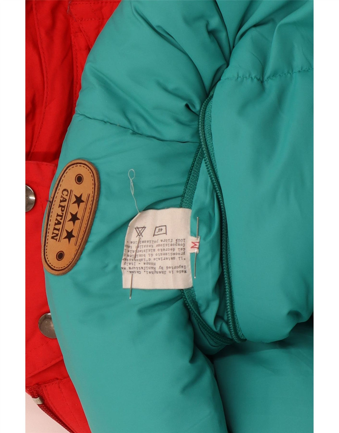 vintage Mens Hooded Reversible Jacket UK 38 Moyen Multicolore Hiver