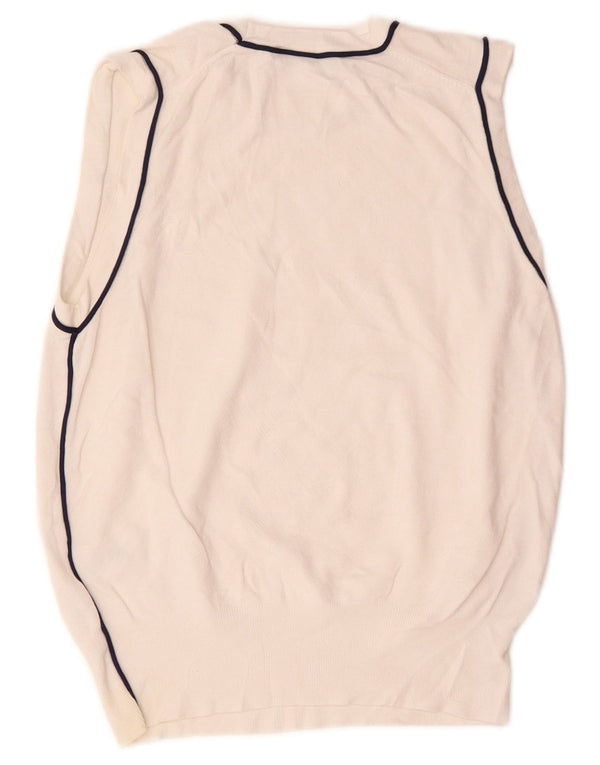 Zara Femme Débardeur UK 12 Medium Blanc Viscose