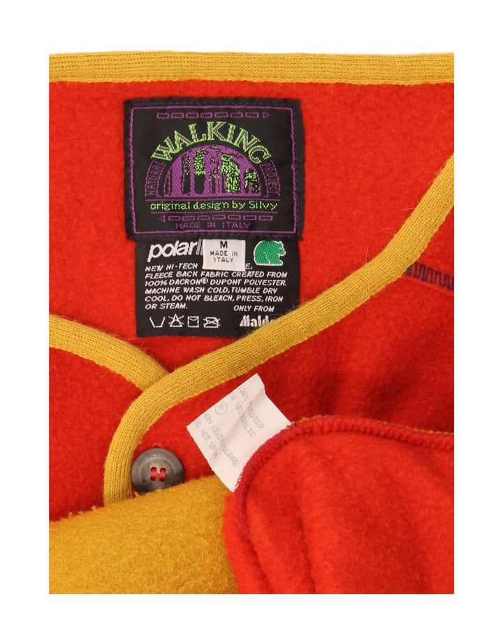 Silvy Gilet Polaire Femme UK 14 Rouge Moyen Polyester Colorblock