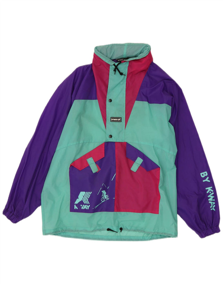K-Way Veste de pluie graphique pour homme UK 38 Medium Multicolore Colourblock