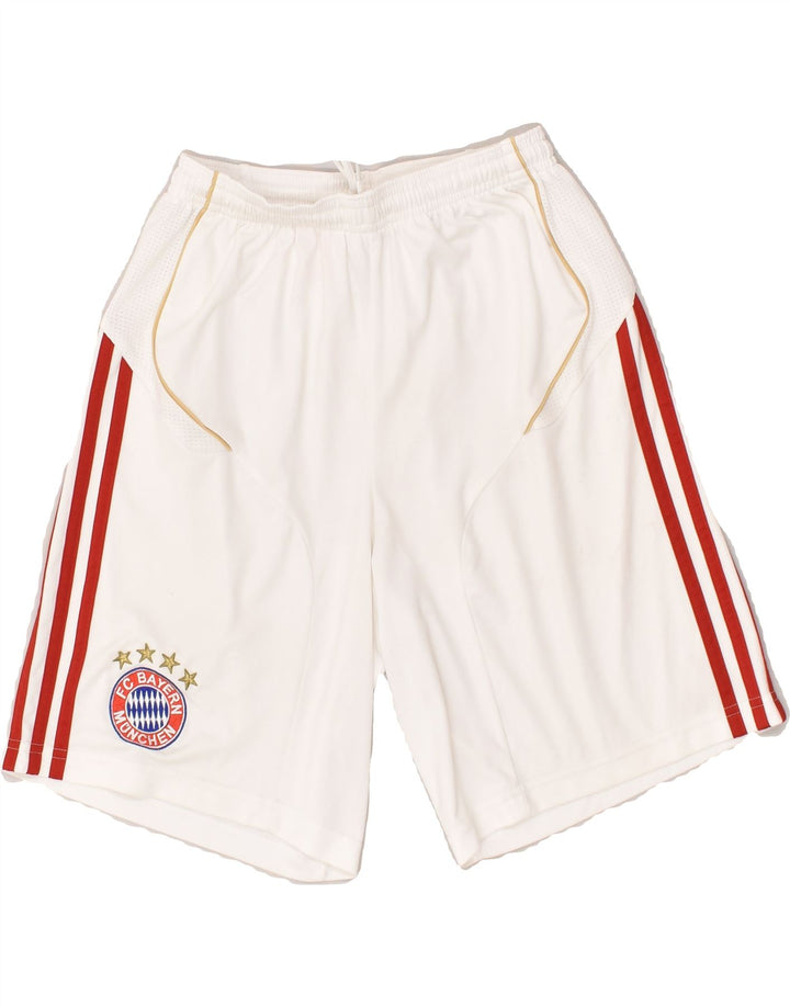 ADIDAS Boys Sport Shorts 13-14 Years White Polyester | Vintage Adidas | Thrift | Second-Hand Adidas | Used Clothing | Messina Hembry 