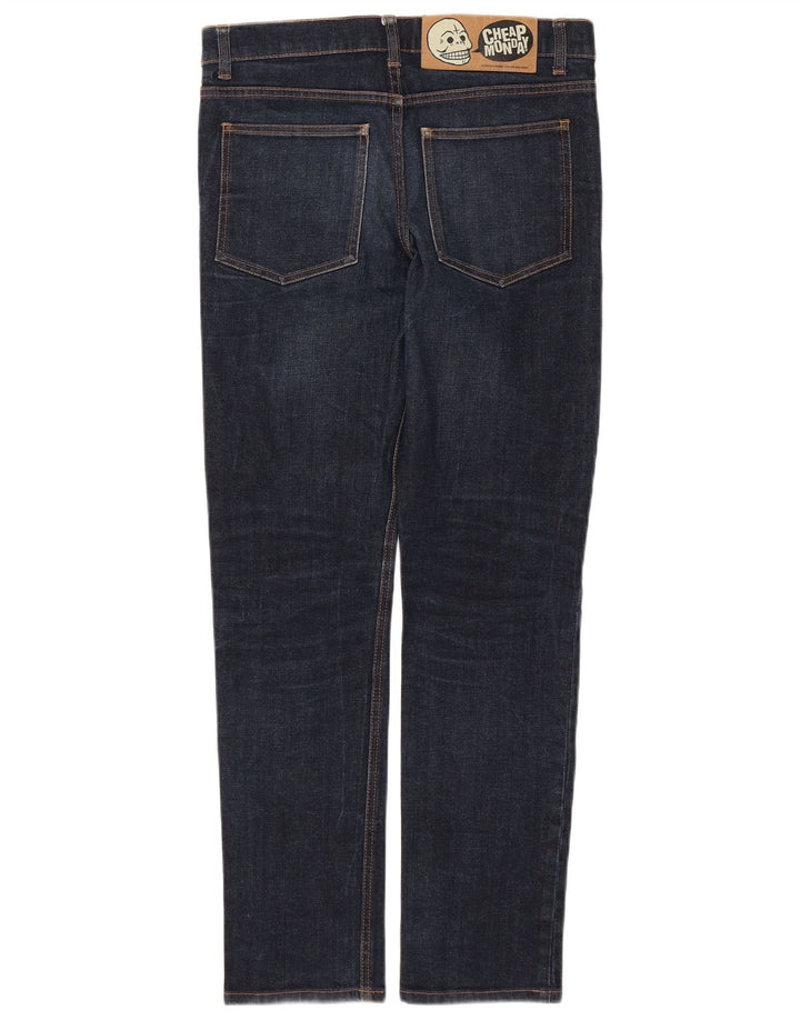 CHEAP MONDAY Jean Slim Homme W32 L31 Bleu Marine Coton
