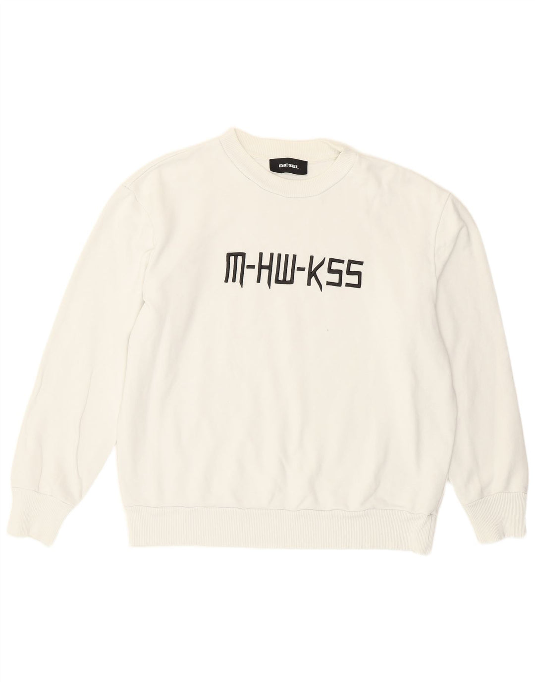 Diesel Sweat-shirt graphique pour homme Petit coton blanc