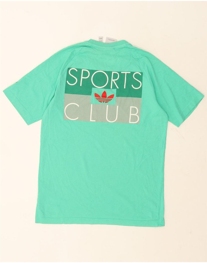 Adidas T-shirt graphique pour homme Petit coton turquoise