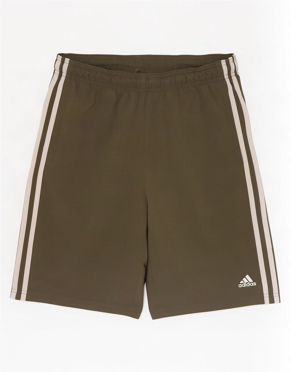 Adidas Short de Sport Garçon 13-14 Ans Kaki Polyester