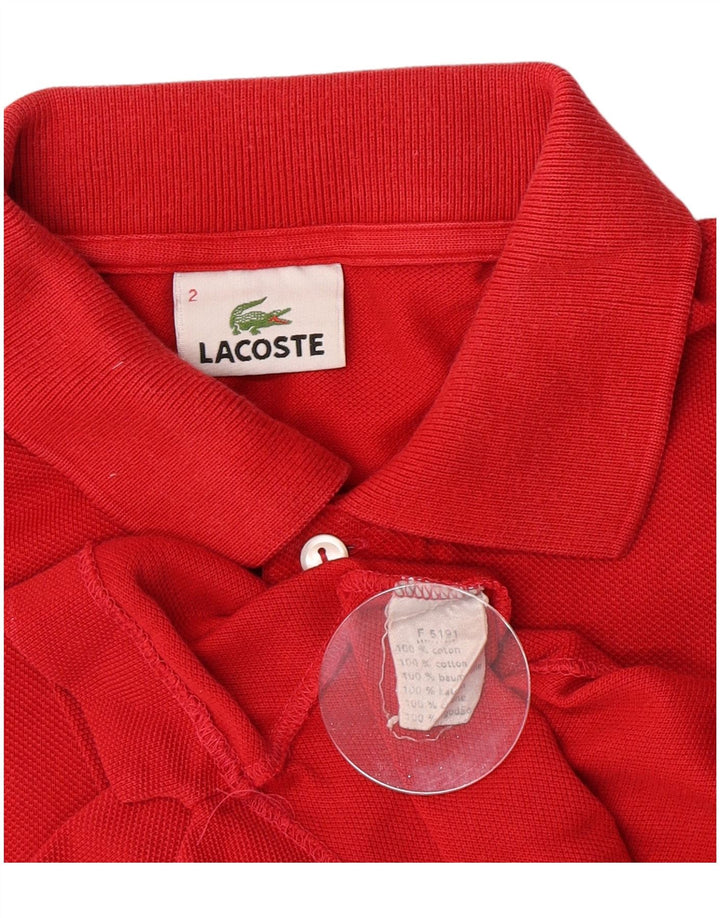 Lacoste Polo Homme Taille 2 XS Rouge Coton