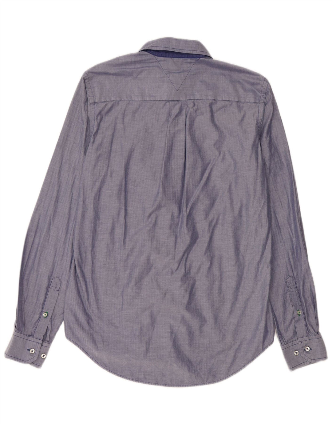 Tommy Hilfiger Chemise sur mesure pour homme Petit coton bleu