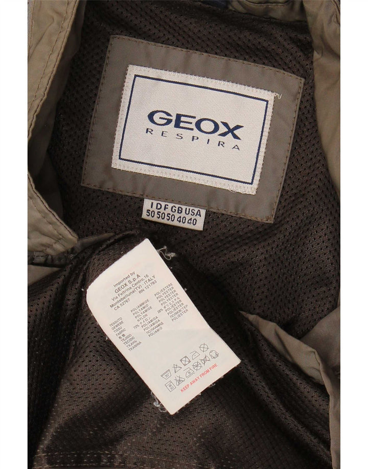 Geox Veste utilitaire Respira pour homme UK 40 Large Kaki Polyester