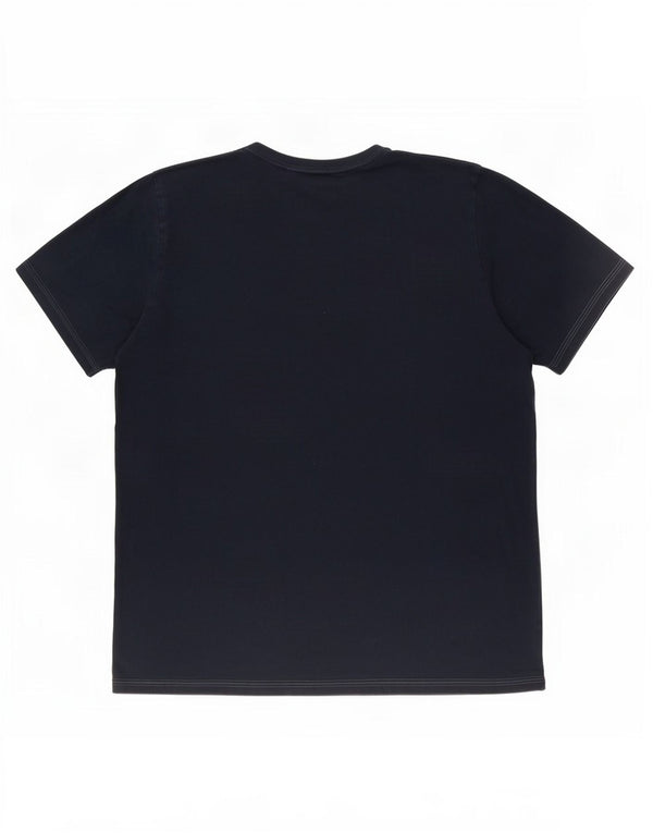 Adidas T-Shirt Graphique Homme Top XL Bleu Marine Coton