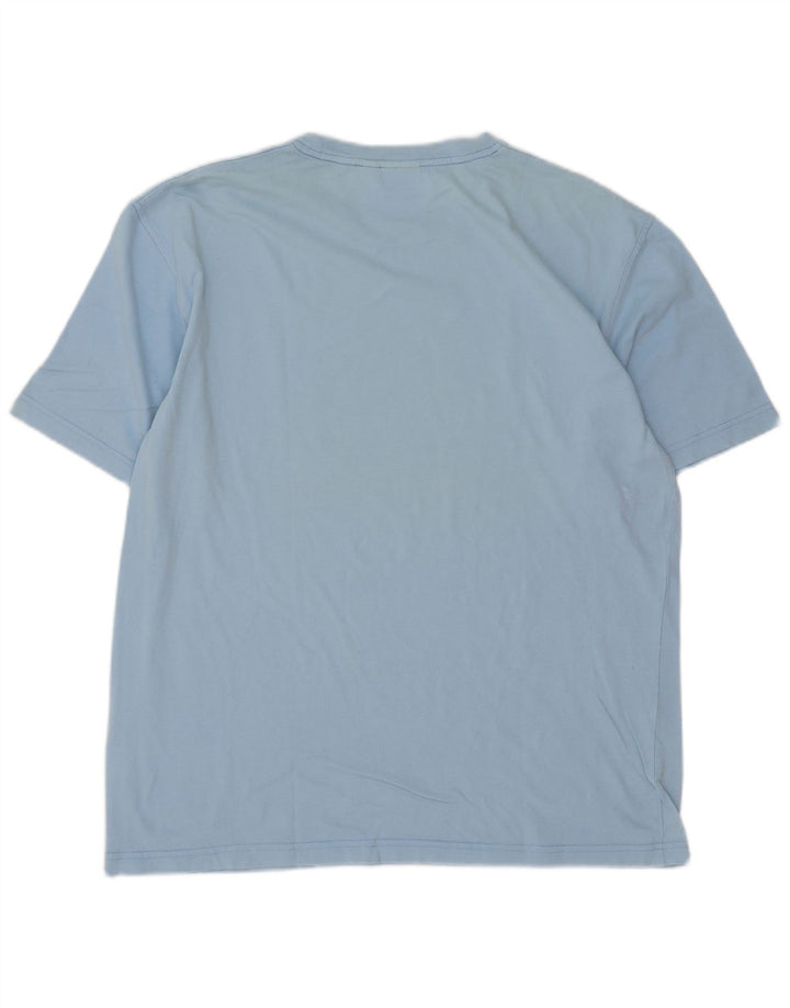 Ellesse Homme T-Shirt Graphique Haut Large Bleu Coton