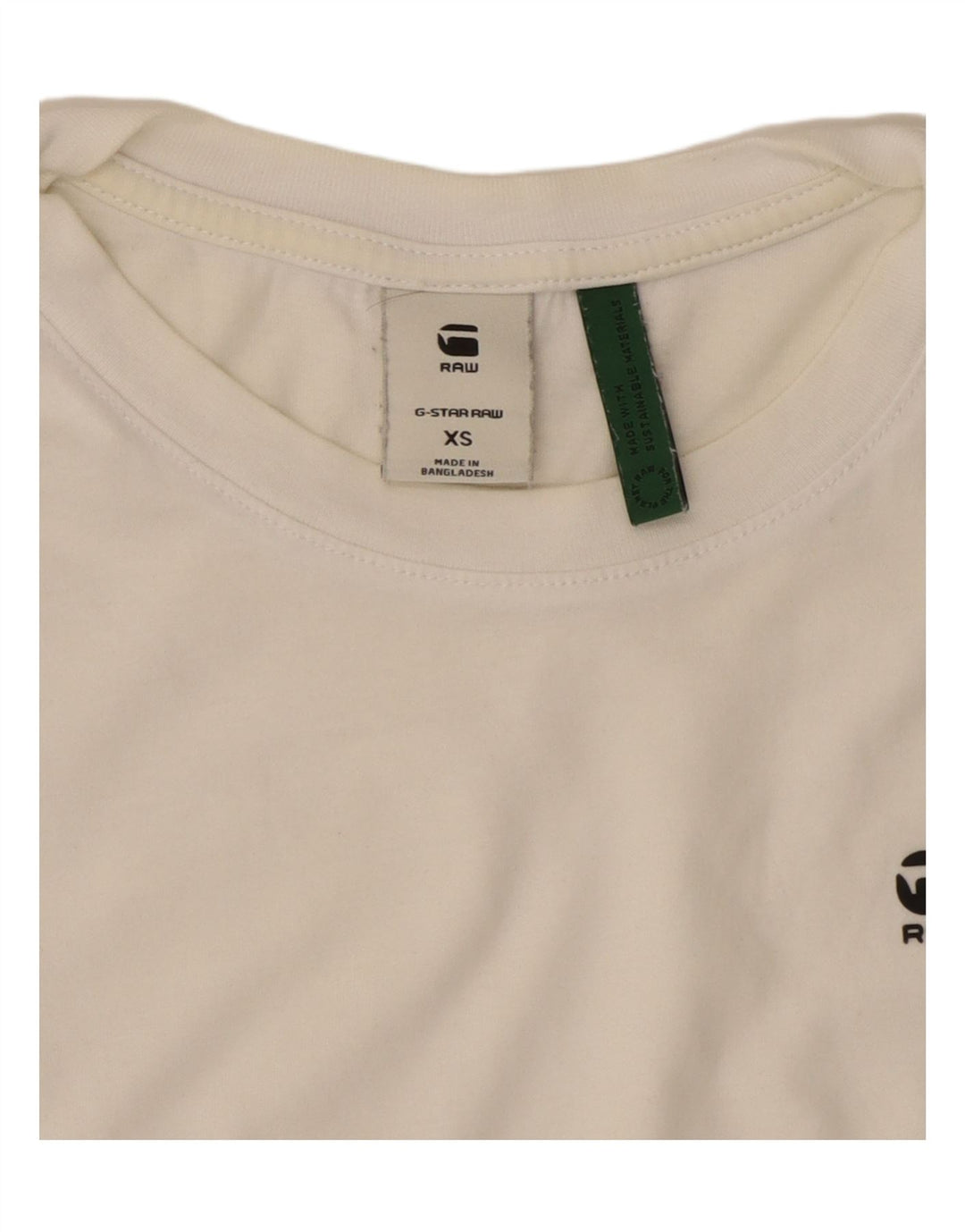 G-STAR T-Shirt Femme UK 6 XS Blanc