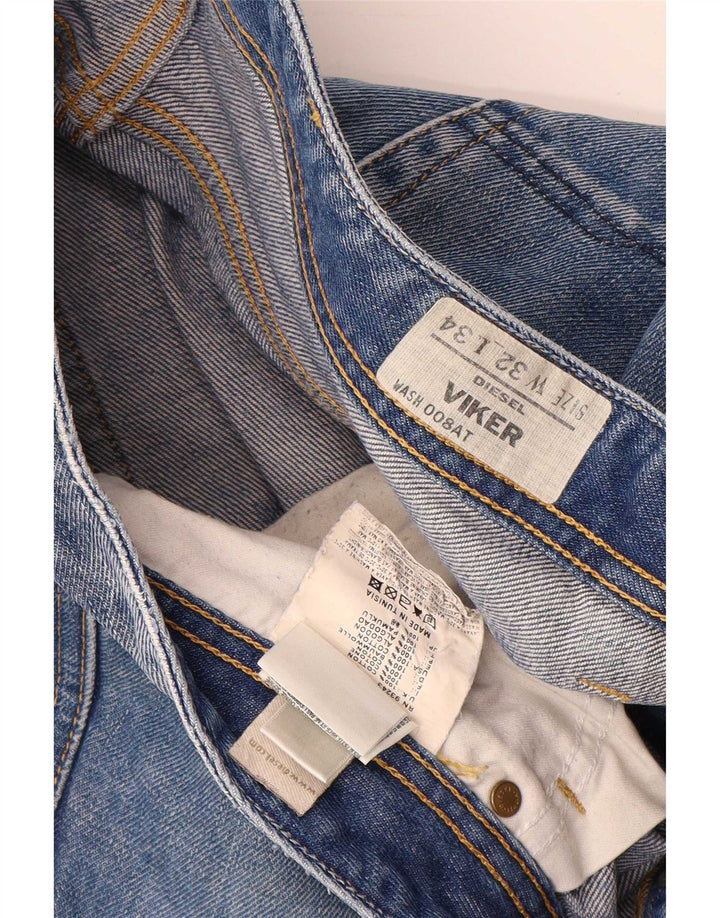Diesel Jean Droit Viker Homme W32 L34 Bleu Coton