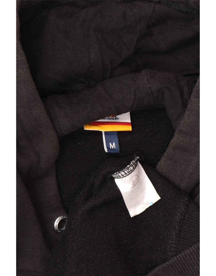 ELLESSE Pull à capuche graphique pour homme en coton noir moyen