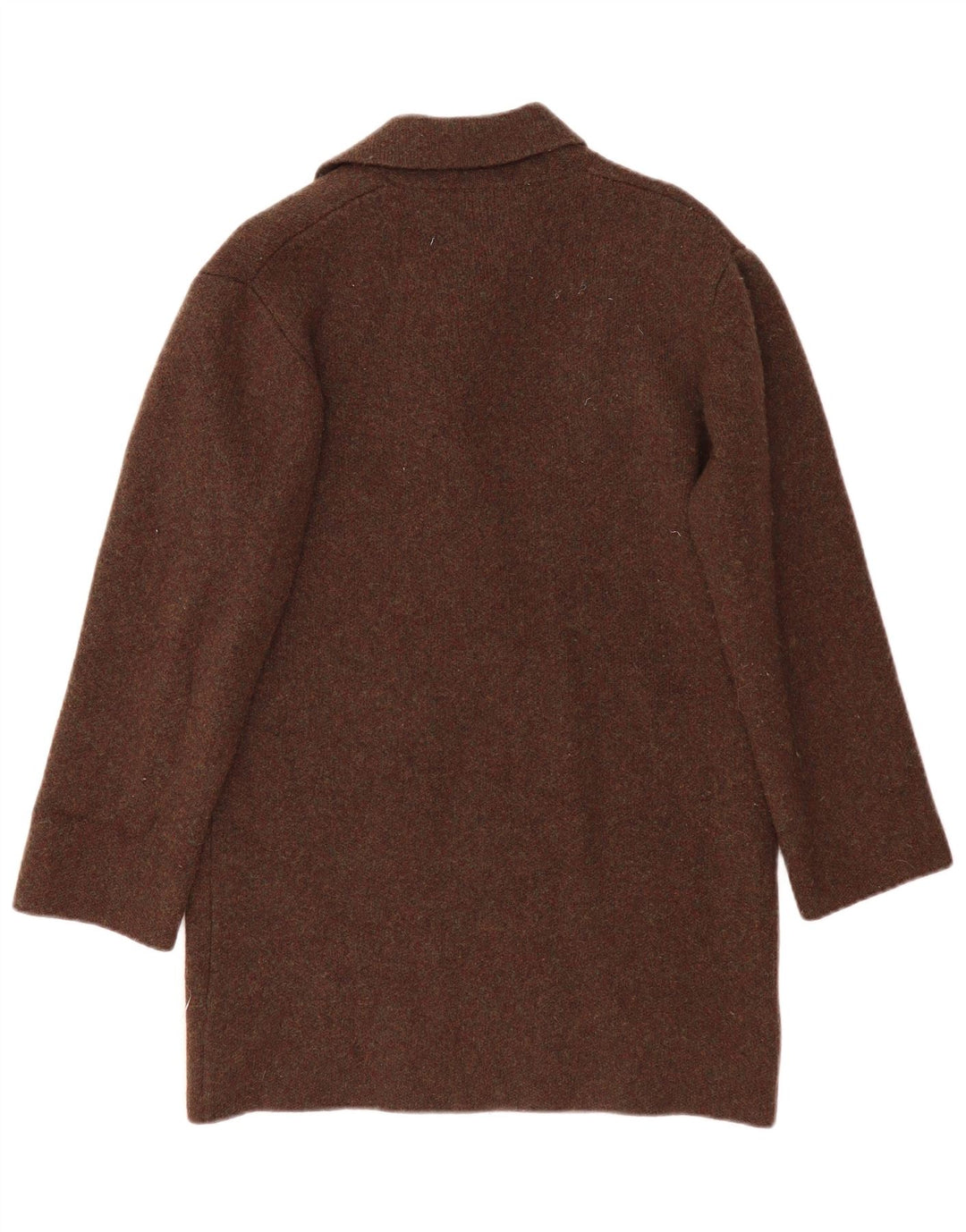 Zara Manteau surdimensionné pour femme UK 10 Petite laine kaki
