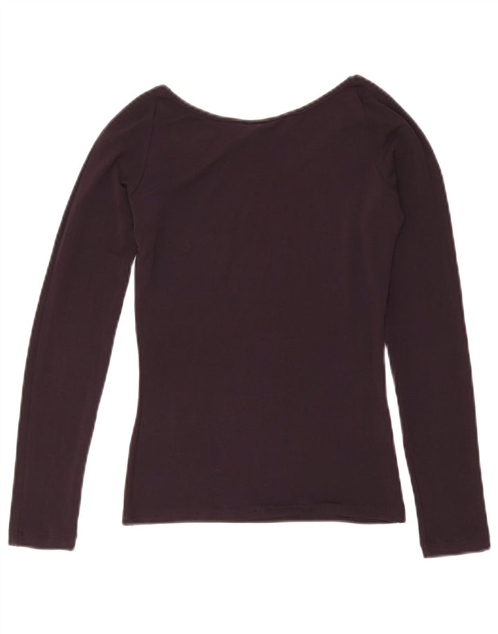 Patrizia Pepe Haut à manches longues pour femme US 6 Medium Bordeaux