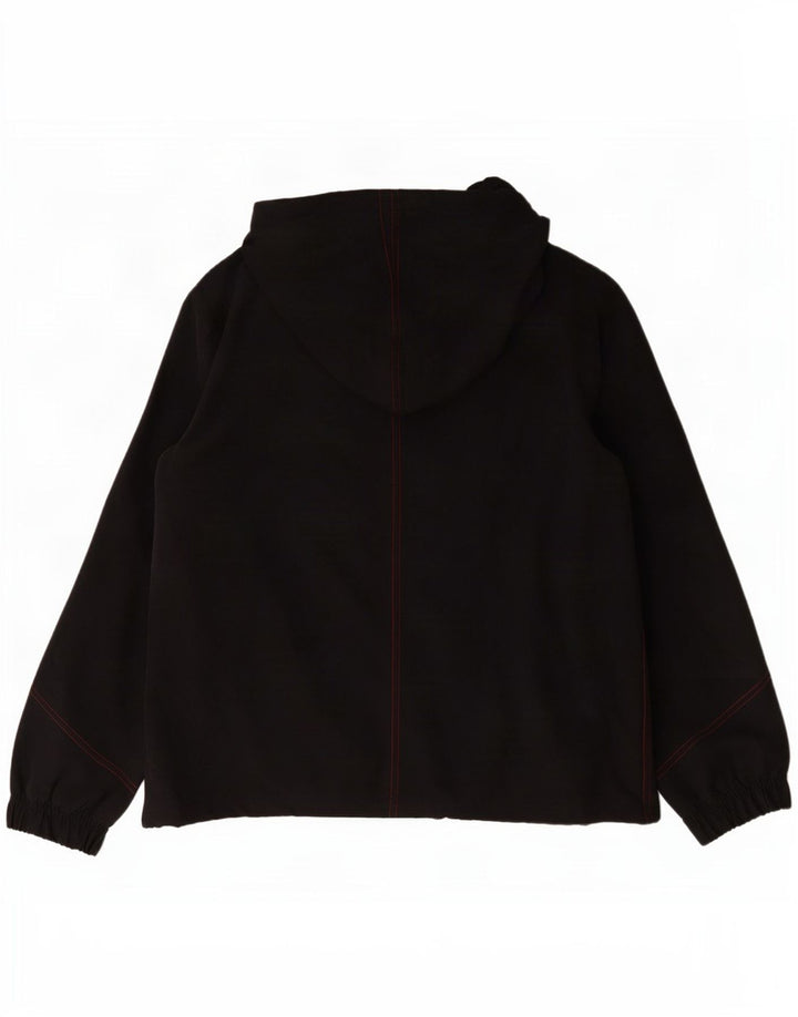 Reebok Veste de pluie à capuche pour femme UK 44 Large Noir Polyester