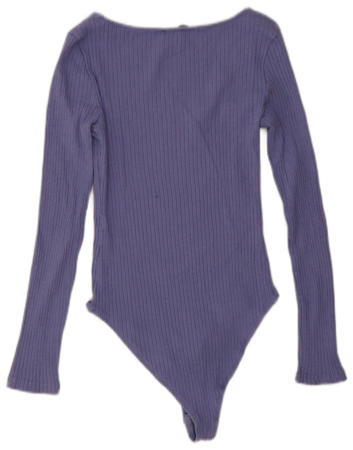 Zara Body à manches longues pour femme UK 12 Violet moyen