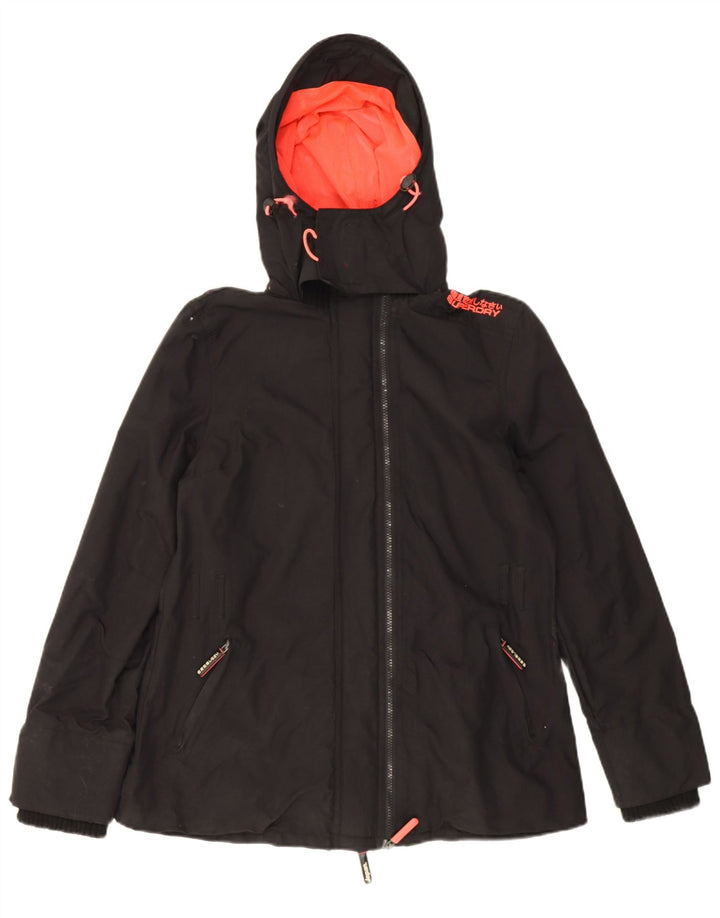 Superdry Veste coupe-vent The Windmac Graphic pour femme UK 16 Large Noir