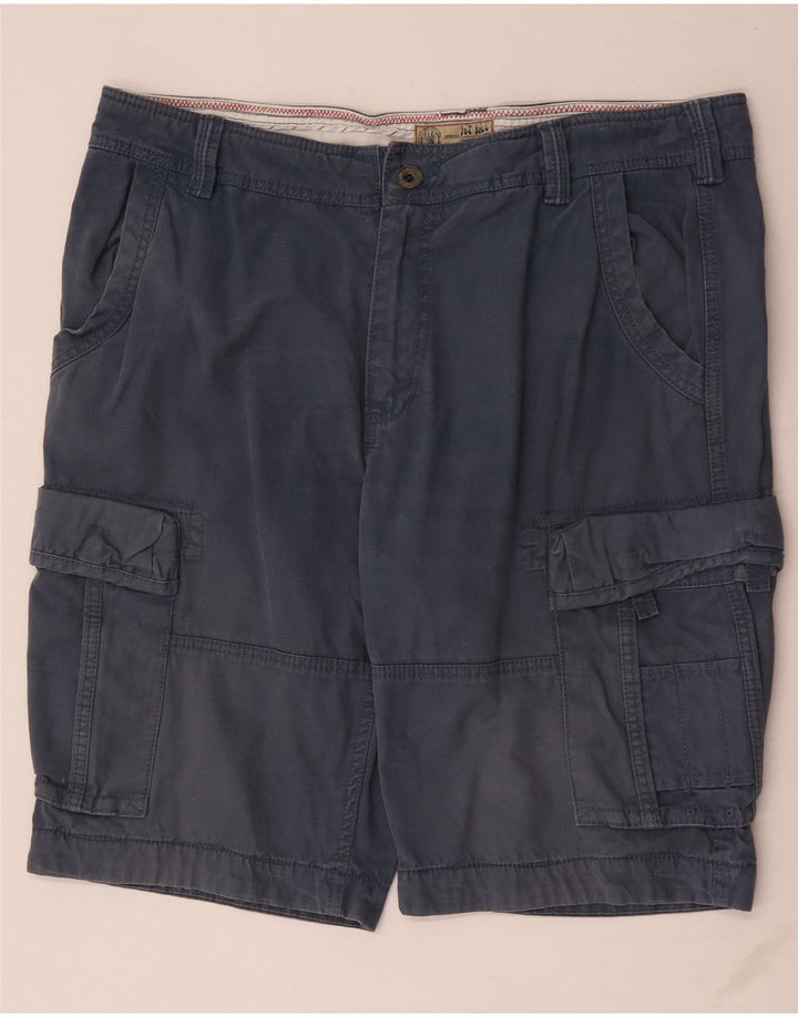 Fat Face Short Cargo Homme W38 XL Bleu Marine Coton