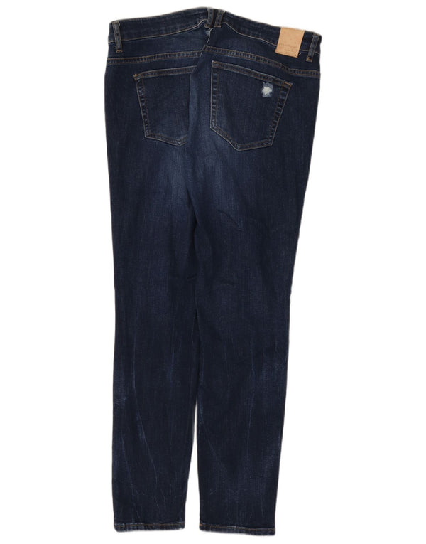 Zara Womens Distressed Skinny Jeans EU 42 Large W32 L28 Blue