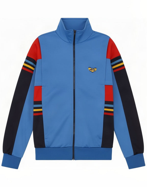 POP 84 Veste de survêtement pour homme Small Bleu Colourblock