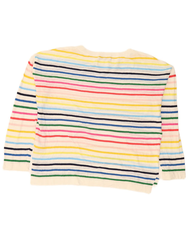Hobbs Pull col bateau pour femme UK 14 Medium Multicolore Rayé
