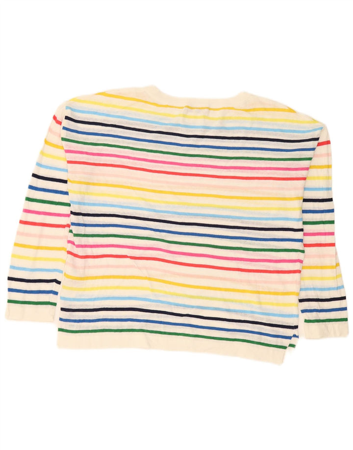 Hobbs Pull col bateau pour femme UK 14 Medium Multicolore Rayé