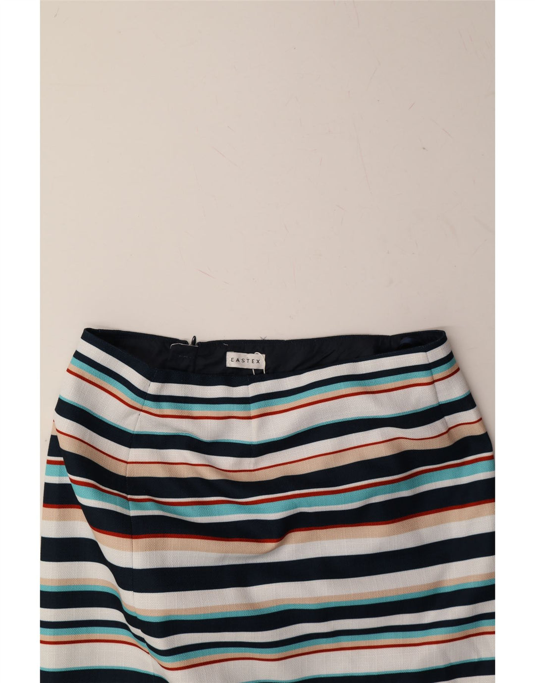 EASTEX Womens Pencil Skirt UK 12 Medium W30  Multicoloured Striped Vintage Eastex and Second-Hand Eastex from Messina Hembry 