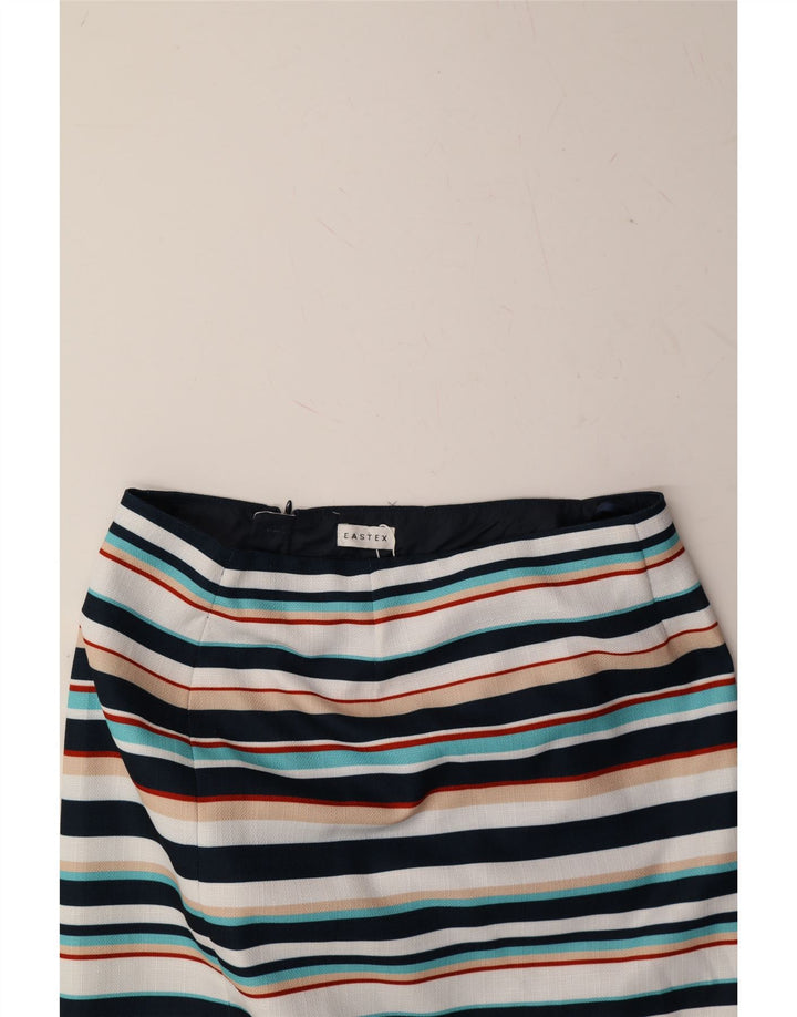 EASTEX Womens Pencil Skirt UK 12 Medium W30  Multicoloured Striped Vintage Eastex and Second-Hand Eastex from Messina Hembry 